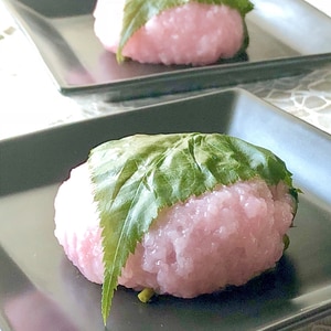 ひな祭り♡餅米で柔らか手作り桜餅